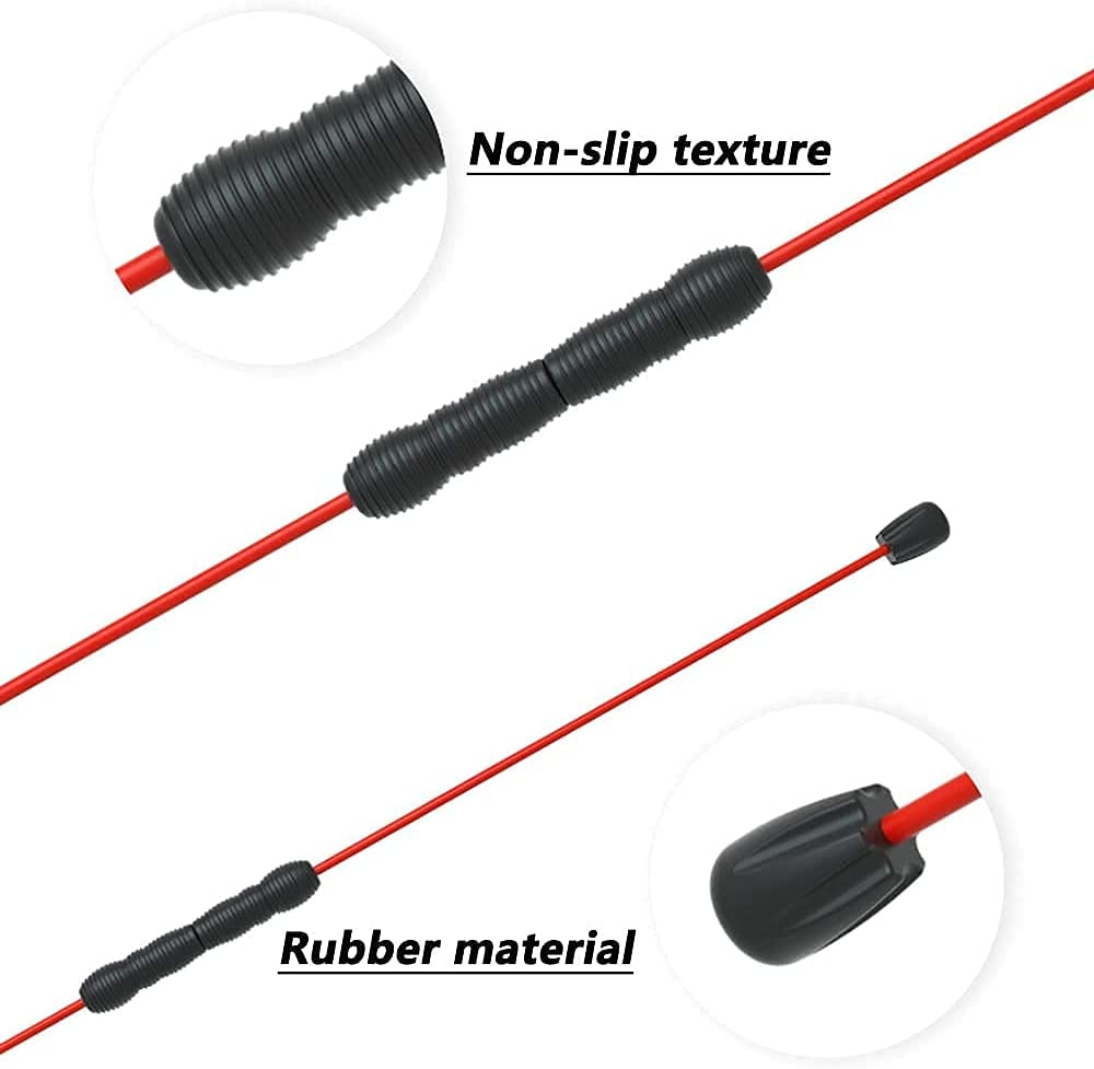 Sport Schwingstab Fitness Swingstick Schwerkrafttrainer zum Trainieren der Tiefenmuskulatur Sportkörpertrainer, Aerobar, Stabvibrationstrainer, Fettabbau, für Aerobic, Pilates, Widerstandstraining i
