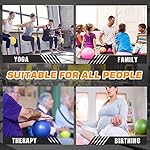 ElwynnLane 9 Inch Exercise Pilates Ball Mini Exercise Barre Ball for Yoga,Stability Exercise Training Gym Anti Burst and Slip Resistant Balls Physical Therapy Improves Balance, Core Strength - Image 5