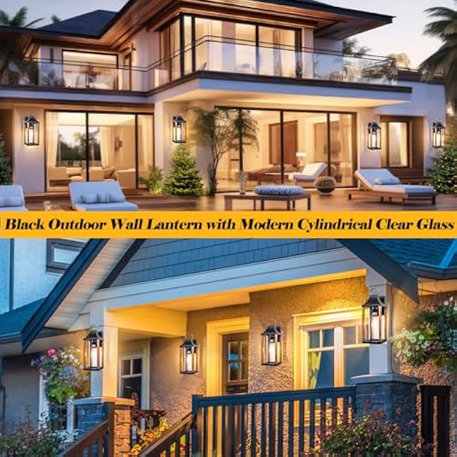 Large Outdoor Wall Light 17 H Modern Rustic Wood Wall Sconce