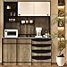 BOMENG Thick Brown Wood Contact Paper Peel and Stick Wallpaper Roll Self Adhesive Countertops Waterproof Removable Faux Wood Grain Vinyl Wrap Matte Burnt Brown Kitchen Cabinets Dresser 16
