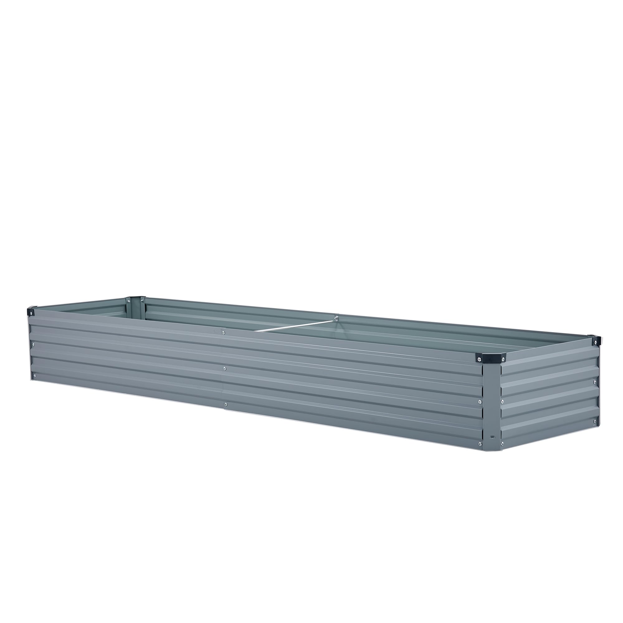 9x2x1ft Galvanized Raised Garden Bed,Outdoor Planter Box Metal Patio Kit Planting Bed for Vegetables Flowers Herb,Grey