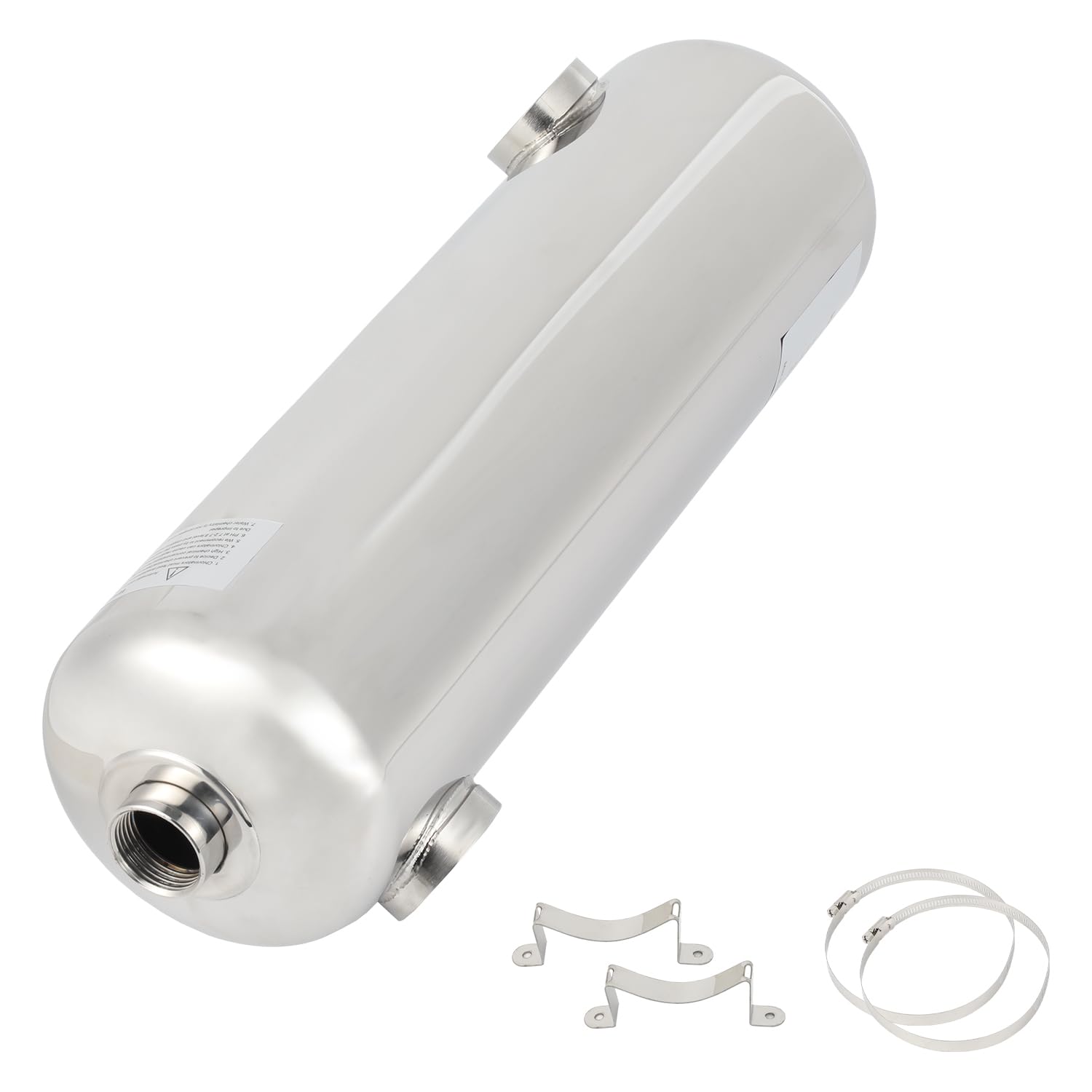 Herrselsam Intercambiador de calor para piscina, 60 kW, acero inoxidable, intercambiador de calor de piscina para sistema de piscina, flujo de agua de piscina de 150 l/min, flujo de agua caliente de