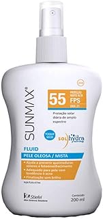 Sunmax - Protetor Solar Fluid Pele Oleosa/Mista FPS 55 - 200ml