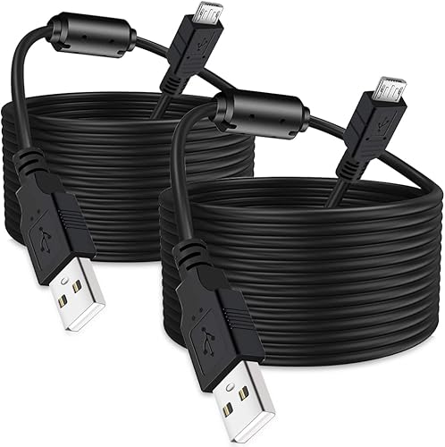 Miniatura 2 de Paquete de 2 cables de carga para controlador PS4 de 10 pies con anillo magnético compatible con controladores inalámbricos Playstation 4DualShock