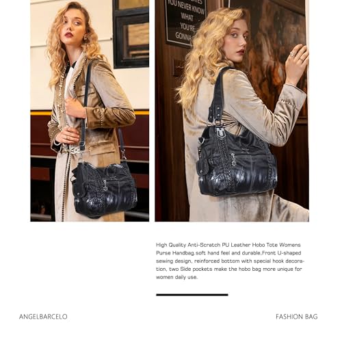 Image of Angel Barcelo Purses for Women Soft PU Leather Shoulder Bag Crossbody Purse and Handbags