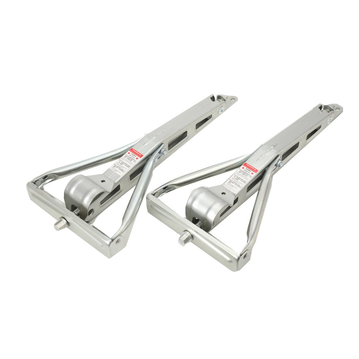 Supporto Girevole per Manovella per Roulotte, Altezza 105-520 mm Regolabili, Set da 2 Pezzi Supporti Girevoli a Manovella per Caravan, Portata da 1600 kg