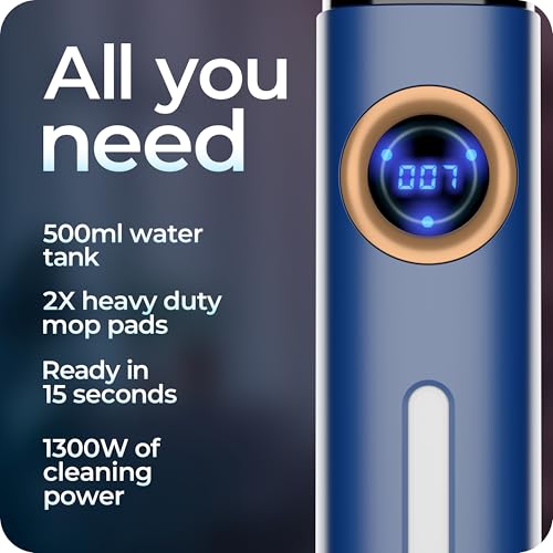 Avalla T-20 High Pressure Steam Mop, Triple the Cleaning Power, 15s Rapid Warmup, 120°C Boost, Large 500ml Tank (Blue) - Image 6