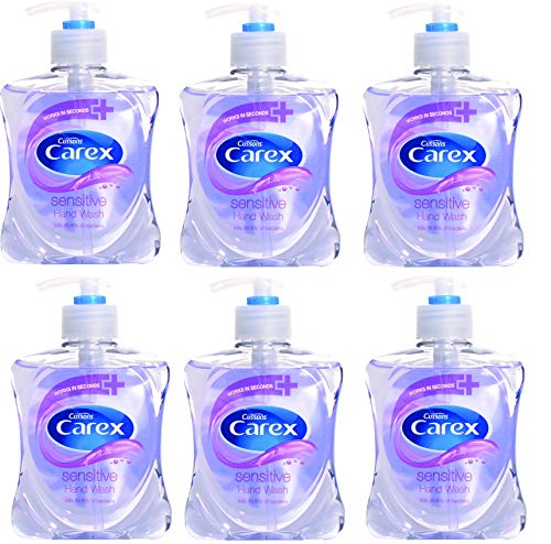 6 x Cussons Carex Sensitive Hand Wash 250ml