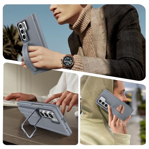 Coque Galaxy Z Fold 7 avec poignée bracelet ergonomique et béquille de support
