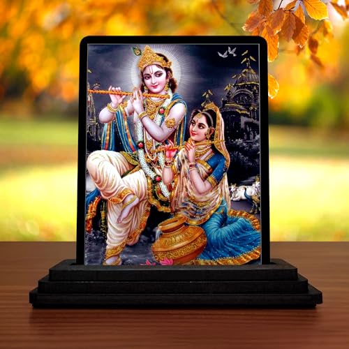 Image of Radha Krishna Car Dashboard idols Figurine Showpiece|for all Temples|For Home|All Purpose
