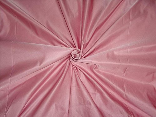 Taffetas de soie rose satiné 137,2 cm | Tissu pour robe de mariée et gala