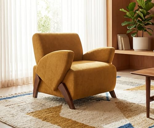 Sillón Plegable Tela Marrón miniatura 1