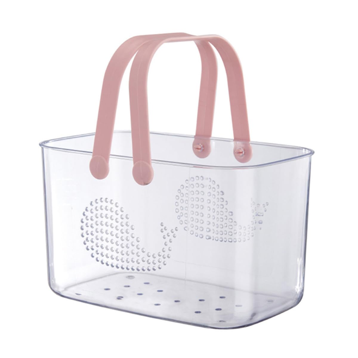 OSOLADY Portable Plastic Shower Caddy Basket with Handle Whale Design Bathroom Organizer for Shampoo Soap Towels Storage Multi-functional