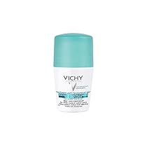 Vichy Dermo-Tolerance Deodorante Roll-On, Per Pelli Sensibili, Unisex, Anti Umidità e Anti Odori, Antimacchia e Anti Traccia, Pelle Asciutta e Fresca per 48h, Con Acqua Termale di Vichy, 50 ml