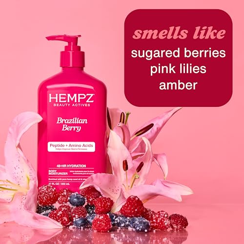 Image of Hempz Mini Brazilian Beauty Actives Lotion, Hands and Feet, Berry, 2.25 oz.
