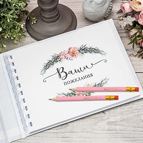 50 Lápices de Grafito Rosados para Bodas miniatura 3