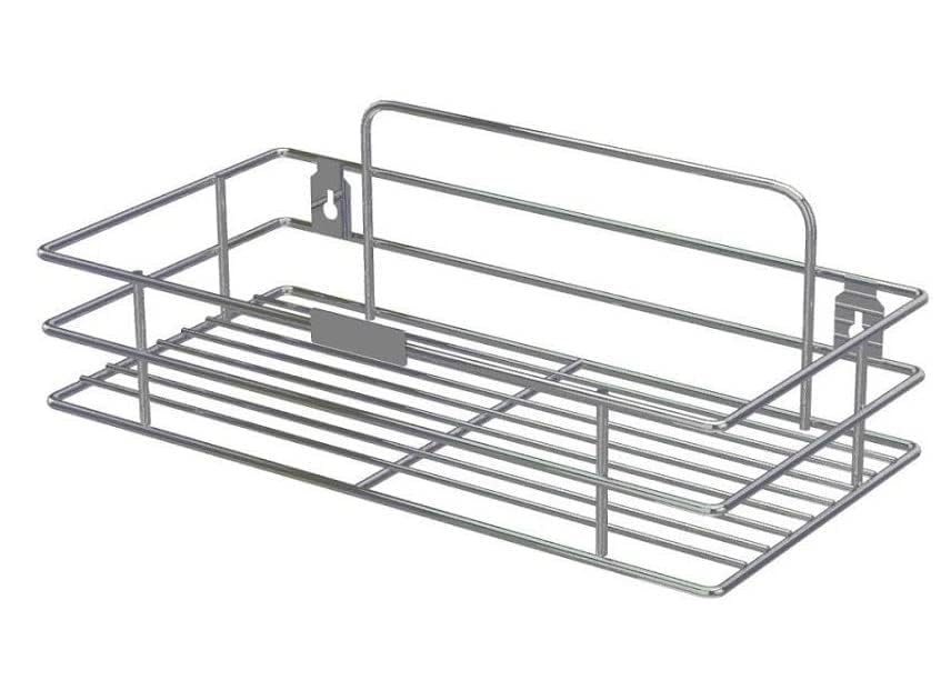 Stainless Steel Vegetable Single Shelf Single Storage Rack Shelf for Kitchen Bathroom Storage Rack Wall Mounted Organizer for Home Bathroom Shelves and Racks Steel(Pack of 1)-image-44