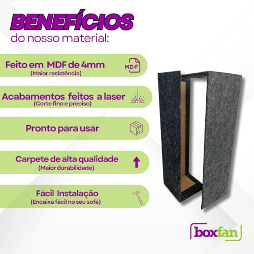 BOXFAN Kit 2 arranhadores para gatos, protetor de sofá e cama box, proteção para cantos de sofá em m