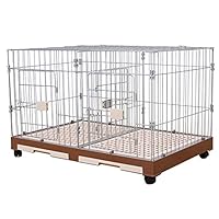 ペットゲージ 猫ケージ 犬ケージ 掃除簡単 移動便利 引き出しトイレ付 スチール製 多頭飼い 組立 室内飼い おしゃれ