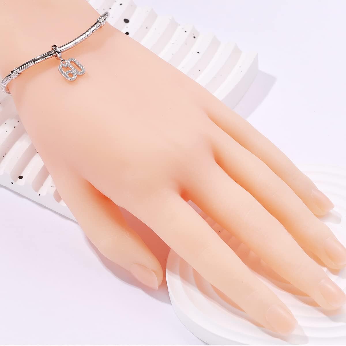 15,16,18,20,25,30,40,50,60 Number Charms Shiny Crystal Birthday Anniversary Celebration Charm fit Pandora Bracelets,Gifts for Wife Daughter Lover Friends… - Image 4