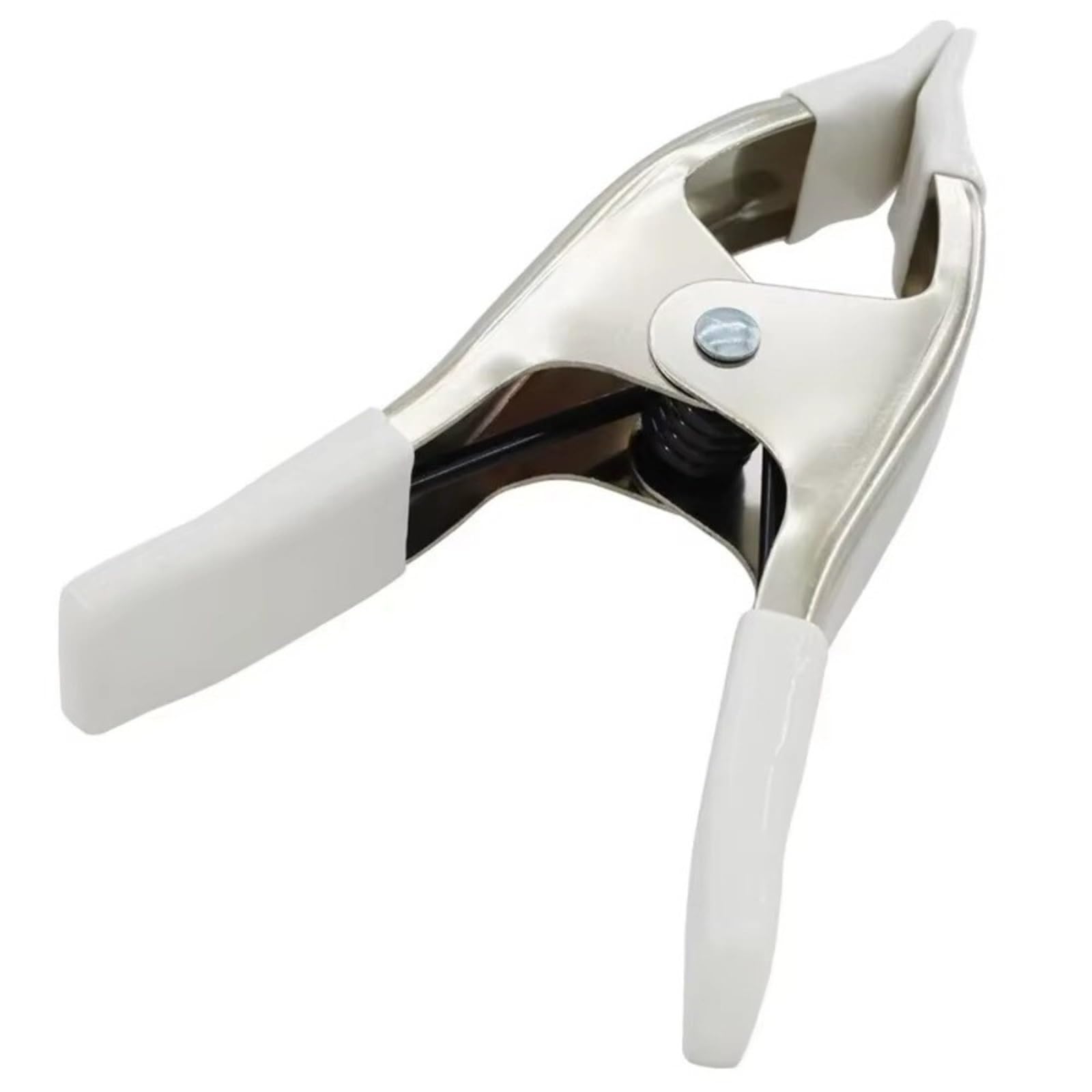 2 morsetti a molla multiuso in metallo da 1,7 cm, a forma di A, antiscivolo, resistenti (15,2 cm, rosso)