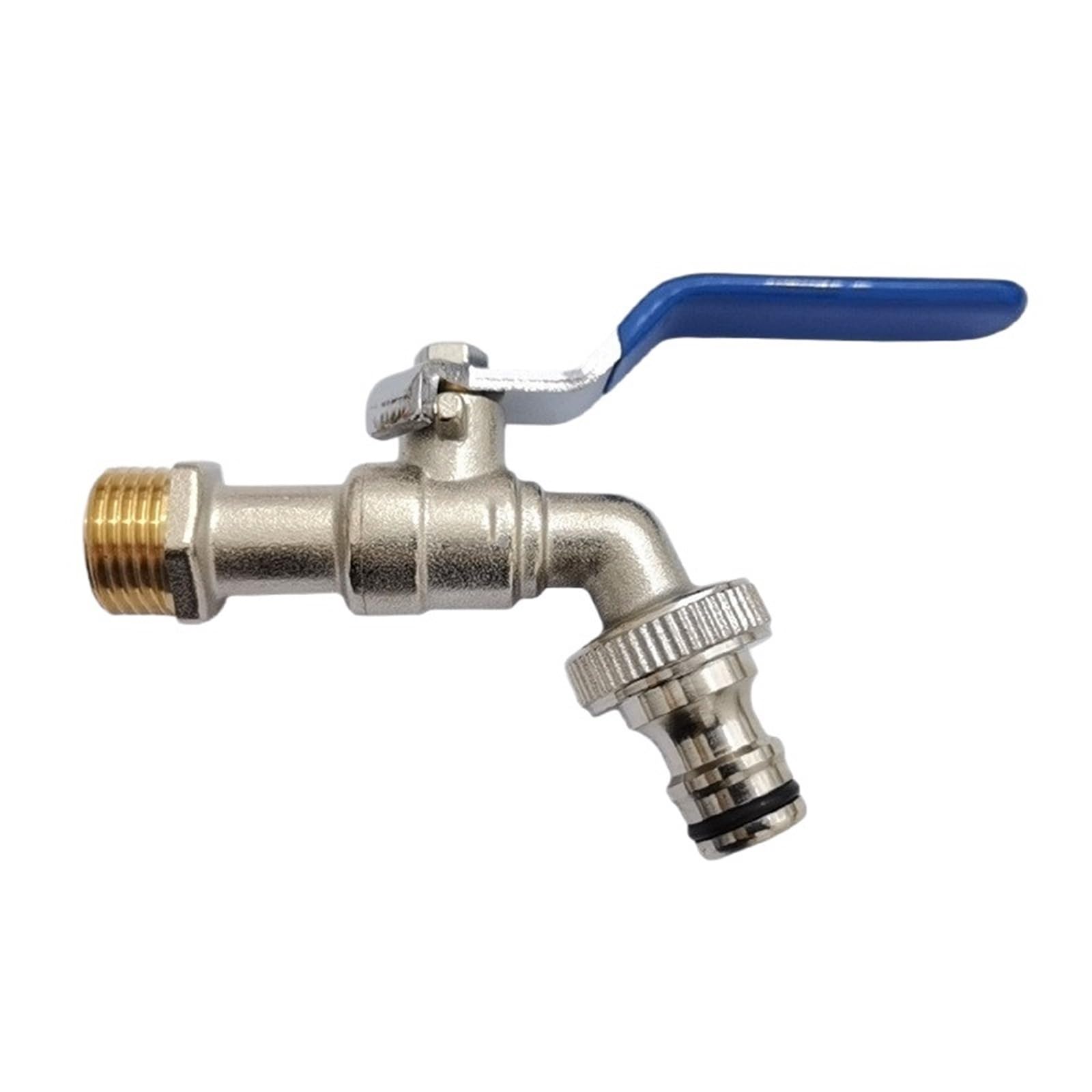Zrhwspd Dn20 Blue Handle Outside Garden Tap Garden Outdoor Bibcock Faucet Dn15 Dn20, Anti-Freeze, Dual Control Copper For Washing Machine And Kitchen Sink