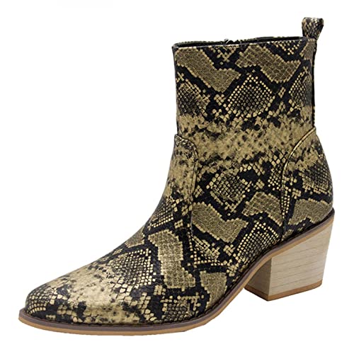 Stivaletti Donna Moda Scarpe a Punta con Tacco...