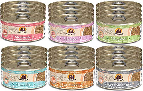 Weruva Classic Stews 6 Flavors Variety Pack, 5.5 Ounce Cans Pack Of 24 #TOP27