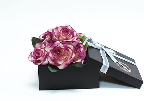 Miniatura 4 de CalCastle Craft Caja de regalo con correa de satén blanco para elegante diseño de traje de esmoquin, caja de regalo (pequeña)