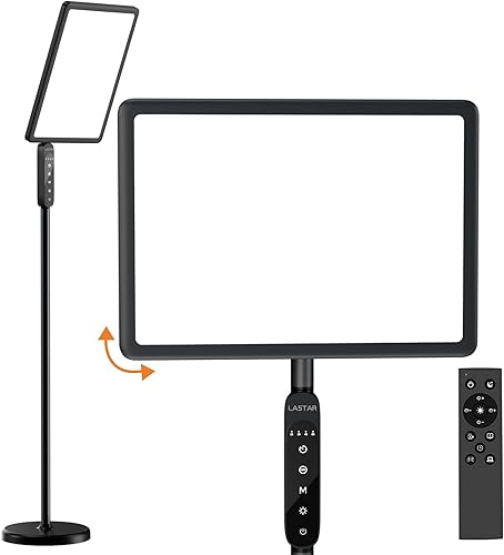 LASTAR Lámpara de terapia de luz, luz de terapia de 12000LUX, lámpara solar de espectro completo, control remoto4 temperatura de color5 brillo4