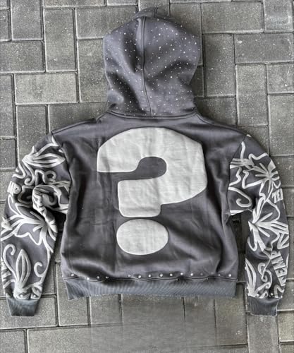 Y2k Hoodies Grunge Graphic Zip Up Hoodies Puff Print Hoodie Y2k Jacket Unisex Aesthetic Sweatshirts Streetwear4