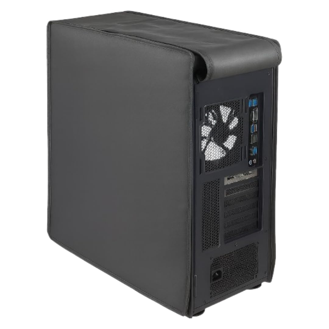 EDRAK PREMIUM PC Computer CPU Cover For Dustproof Waterproof Skechproof | 7.5W x 16H x 17D Inch/19W x 41H x 44D CM Desktop CPU MINI TOWER Accessories(GRY)-image-42