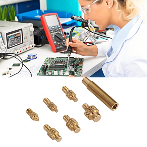 Image of Heat set Insert Tips, M2 M2.5 M3 M4 M5 M6 1 /4 Inch M8 936 Universal Soldering Iron Tips Soldering Tips Brass Face to Face Easy to Use 3D Printed Parts for 3D Printer