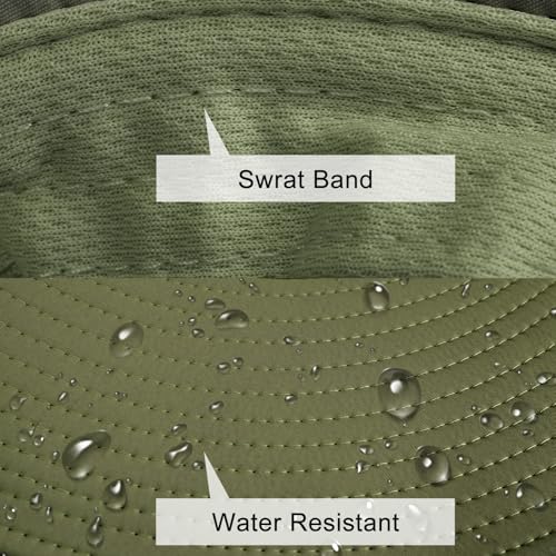 Image of Sun Hats for Men Women Fishing Hat UPF 50+ Breathable Wide Brim Summer UV Protection Hat