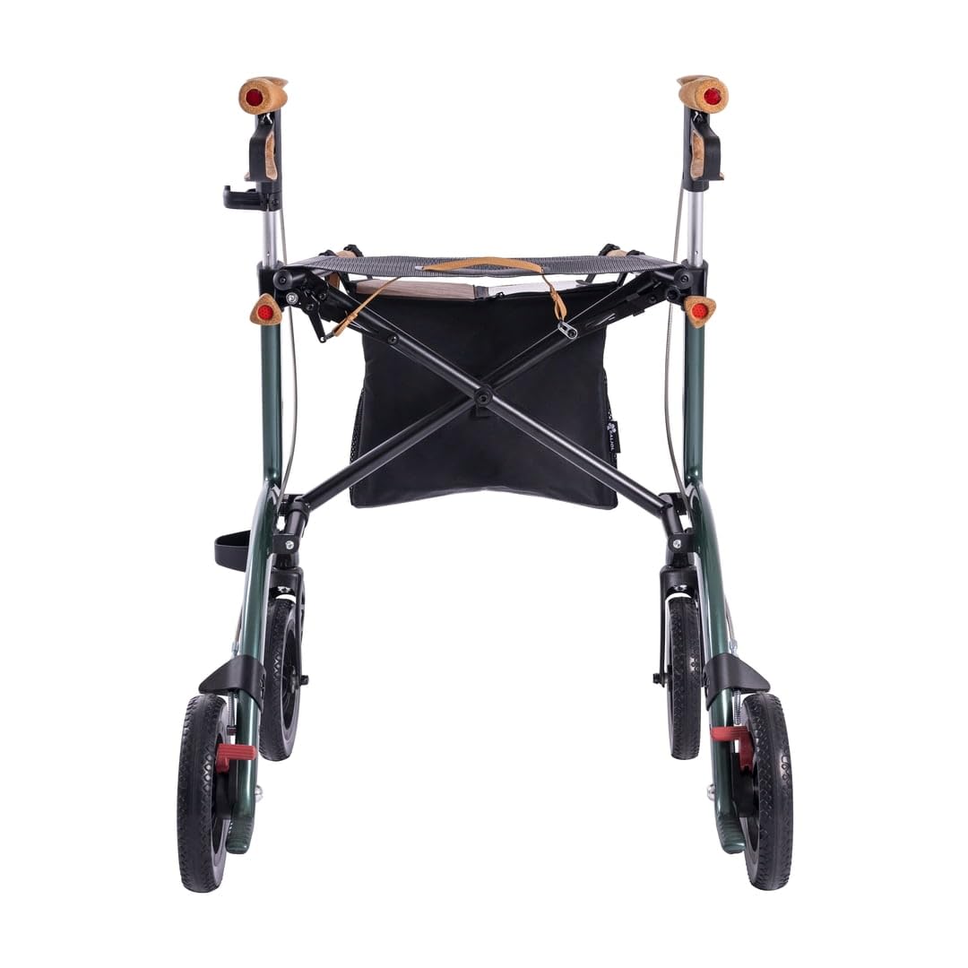 Saljol Rollator z włókna węglowego 5,6 kg składany z siedziskiem niebieski CR54