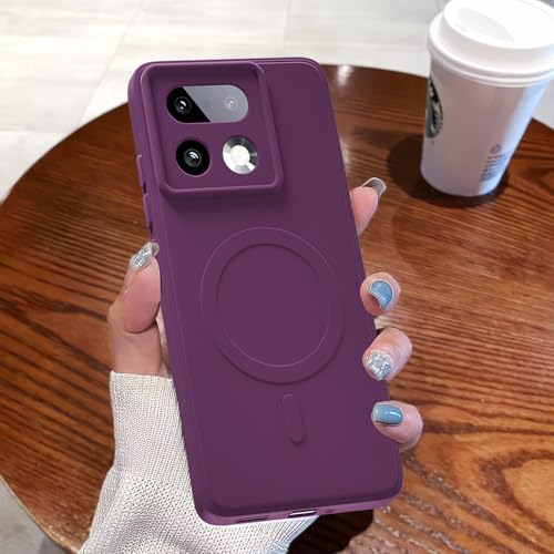 Image of Pikkme Back Cover for Realme 16 Pro Plus 5G Soft Matte Silicone Mag-Safe Design (Mag-Safe Not Support) Camera Protection | Slim Fit Bumper Cover (Purple)