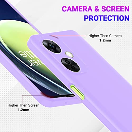Image of LIRAMARK Liquid Silicone Soft Back Cover Case for OnePlus Nord CE 3 Lite 5G / 1+Nord CE 3 Lite 5G (Lavender)