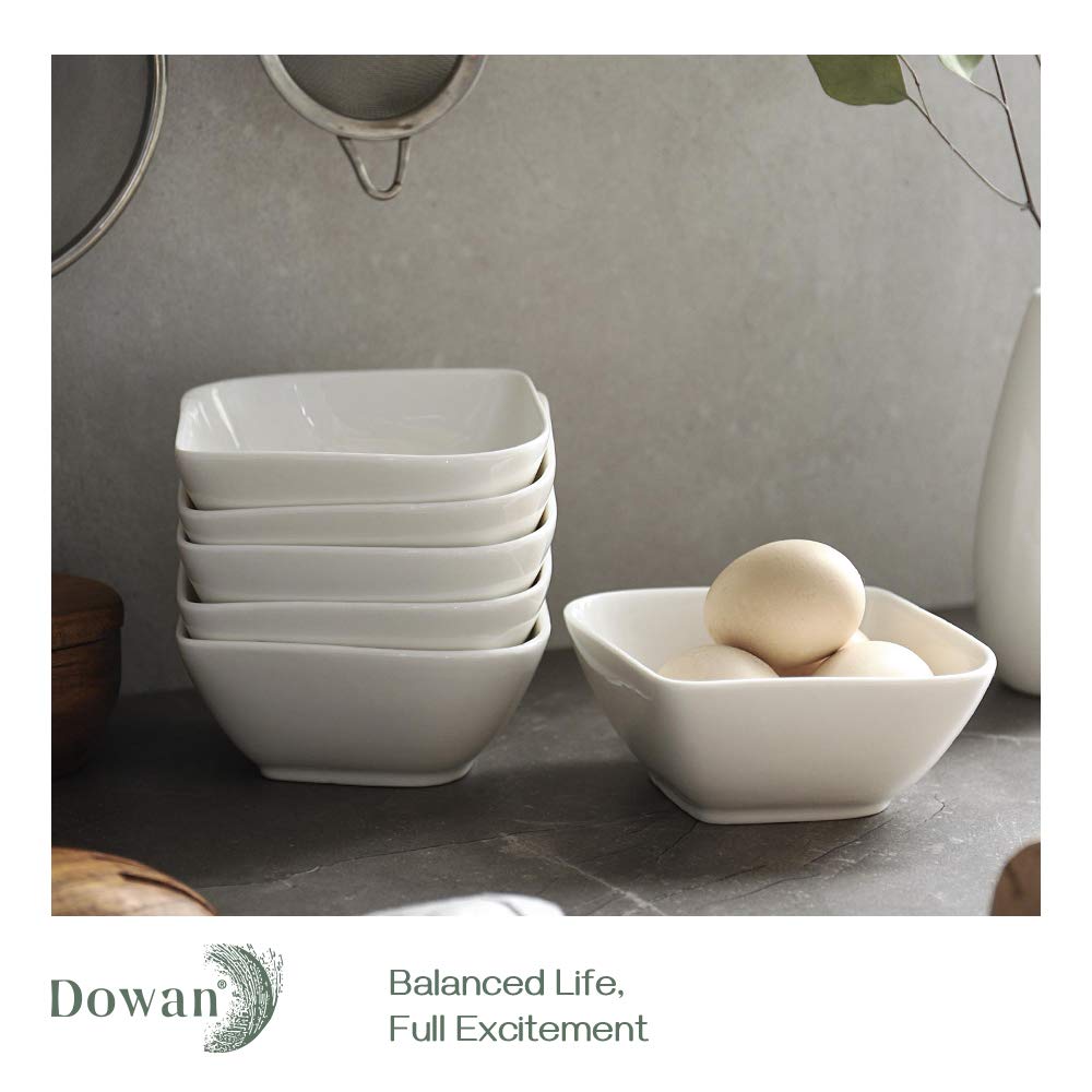 DOWAN Souffle Ramekins, 240ml Porcelain Ramekin Dishes Ovenproof Set