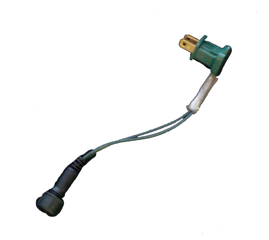 Queens of Christmas C-APCORD-1G Commercial Grade Power Cord with Inline Rectifier for Decorative Lights