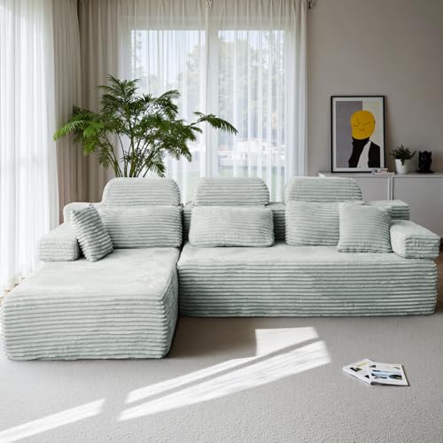 Variante de HOMRELEXA sofa chaise longue barato 276 cm Gris Oscuro