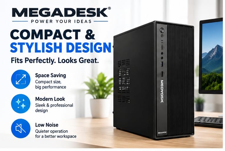 ☆NEC MB-F Core i7 3770 8GB SSD Win10 MegaDesk Desktop PC, Core i7 3770 | 8GB RAM | 256GB SSD | HDMI