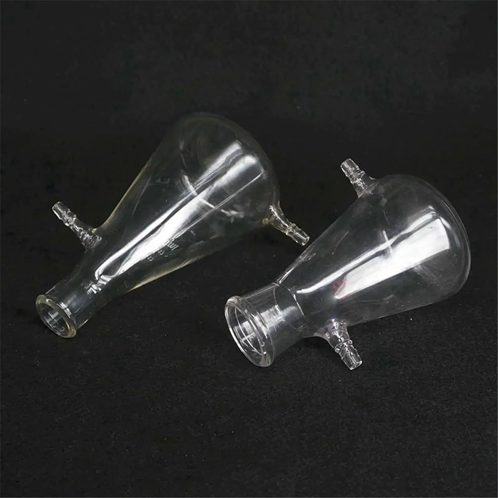 Attrezzature e forniture di laboratorio Flacone da laboratorio in vetro borosilicato 125 ml, 250, 500, 1000 con doppio adattatore for tubo flessibile 10 mm