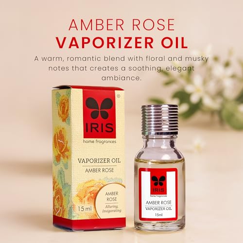 Image of IRIS Home Fragrance -Amber Rose 15ml Fragrance Vaporizer Oil for Diffuser, refill for oil burners /vapourizer