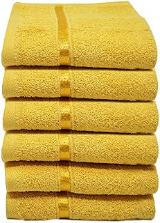 Towelogy® Luxury Egyptian Cotton Face Cloth Flannel Fingertip Towels Set 500 GSM Supersoft and Highly Absorbent Washcloths 30x30 cm (Pack 4, Teal Blue)