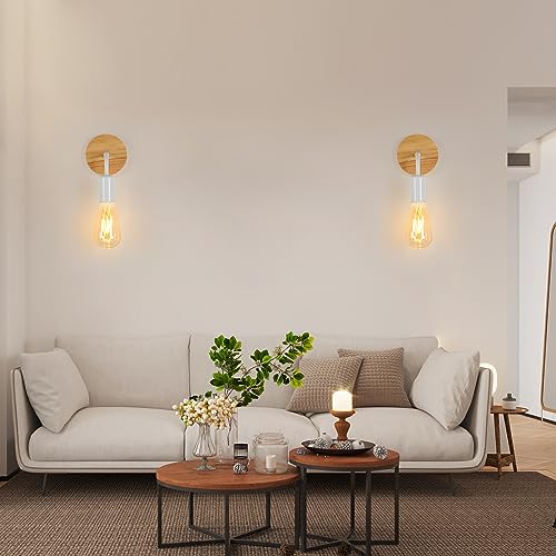 Delaveek 2 Pezzi Lampada da Parete Interno