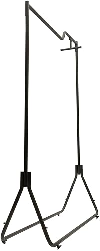 Miniatura 5 de Perchero moderno y resistente para ropa, estante de exhibición al por menor con patas ajustables, colgadores de pie de una sola barra, estantes de