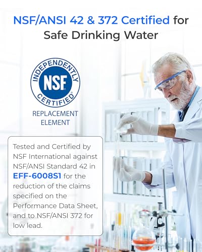 Image of Waterdrop EDR3RXD1 Replacement for Everydrop Filter 3, 4 Pack | Replacement for 4396841, 4396710, Kenmore 46-9083, 46-9030, Refrigerator Water Filter