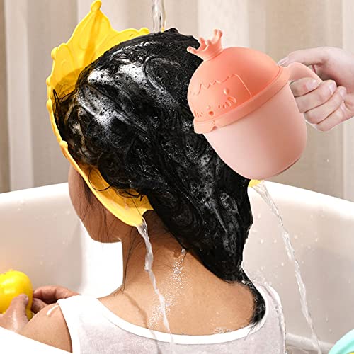 Image of EUBUY Baby Rinse Cup, Cute Whale Baby Bath Rinser, Shampoo Rinser, Newborn Bath Shower Wash Hair Cup for Protecting Infant Eyes