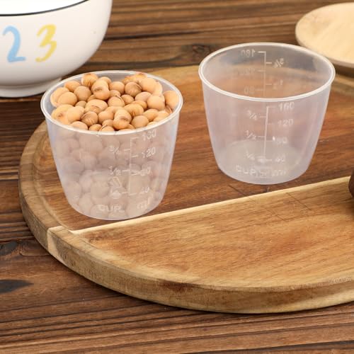 Set 3 vasos medidores de arroz 160 ml plástico miniatura 4