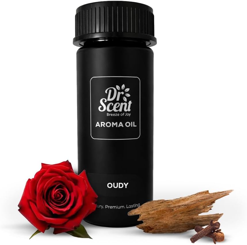 โ Dr Scent Diffuser Aroma Oudy, With Intense Notes of Rich Agarwood, Sweet Hearty Notes of Praline, Finishing with Strong Woody Hints of Clove (170ml)